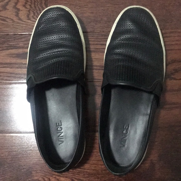 vince black sneakers